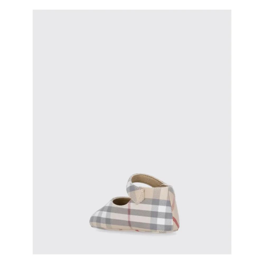 Checked Cotton Shoes>Burberry Sale