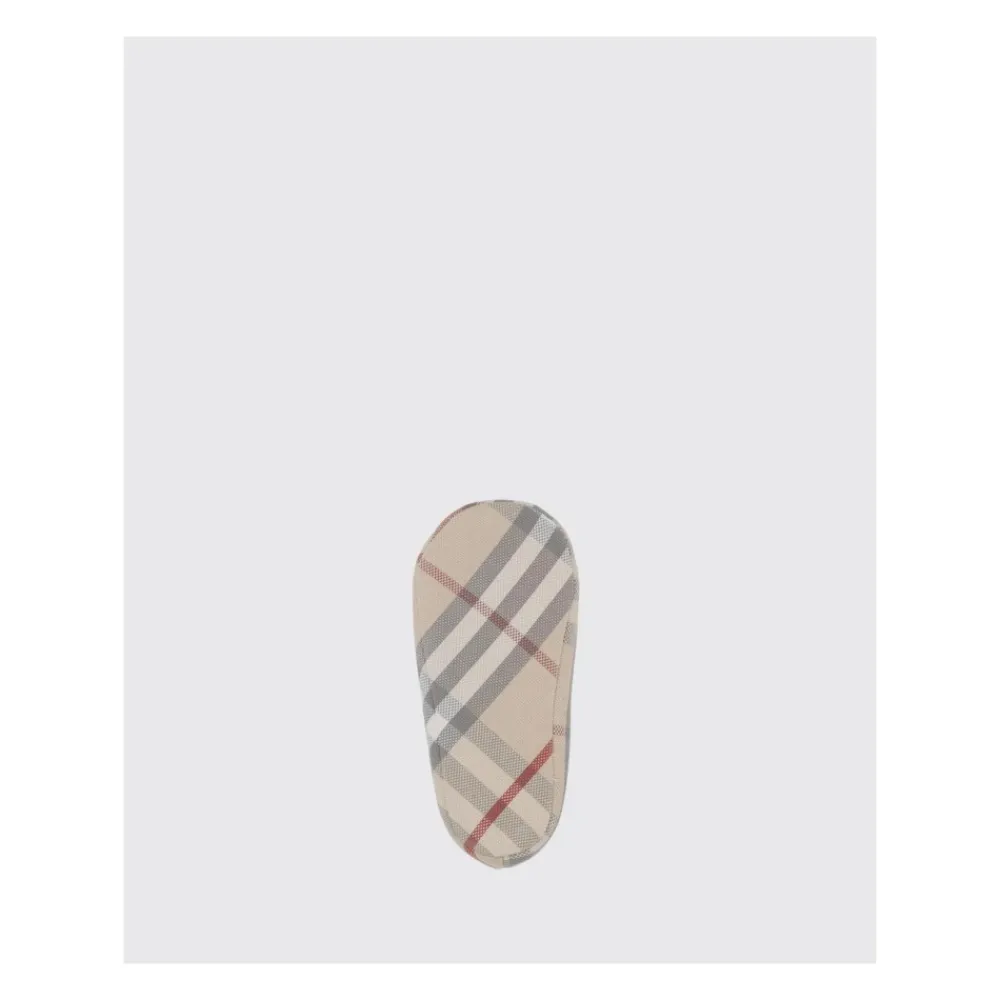 Checked Cotton Shoes>Burberry Sale