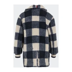 Checked Teddy Coat>Tommy Hilfiger Clearance