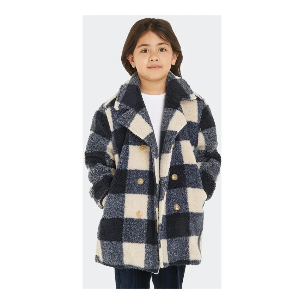 Checked Teddy Coat>Tommy Hilfiger Clearance