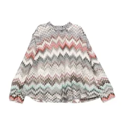 Chevron Muster Kinderbluse Multifarben>Missoni Outlet
