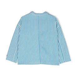 Color Block Denim Jacke><noscript><img width=