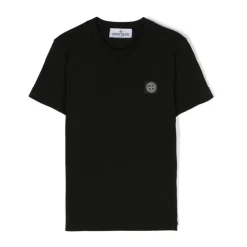 Compass Logo Patch Kurzärmeliges T-Shirt>Stone Island Hot