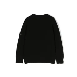 Compass-Badge Rundhals-Pullover><noscript><img width=