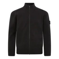 Compass-Motiv Strickjacke mit Reißverschluss>Stone Island Outlet