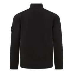 Compass-Motiv Strickjacke mit Reißverschluss>Stone Island Outlet