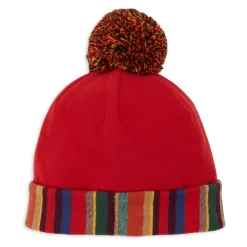 Contrast Cuff Pompon Hat>GALLO