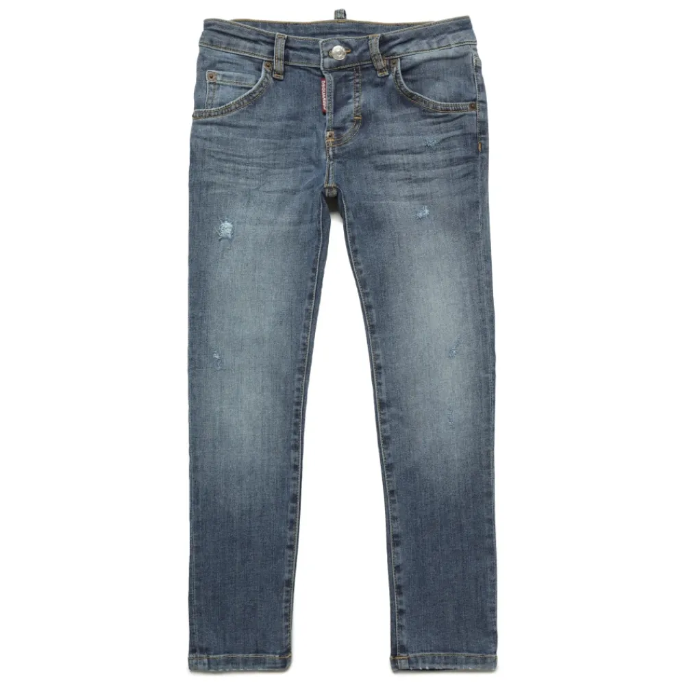 Cool Girl Skinny Jeans mit Front-Rissen>Dsquared2 Outlet