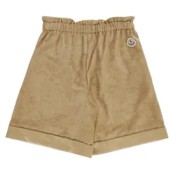Cord Mädchen Shorts Elastischer Bund Logo>Moncler