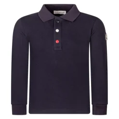 Cotton Piquet Langarm-Poloshirt>Moncler Hot