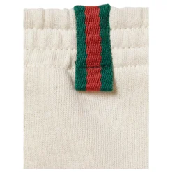 Cremefarbene Baumwoll-Slip-On-Hose><noscript><img width=