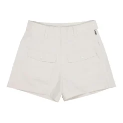 Cremefarbene Shorts mit Logo>Moncler Outlet