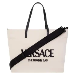 Cremefarbene Umhängetasche für Neugeborene>Versace