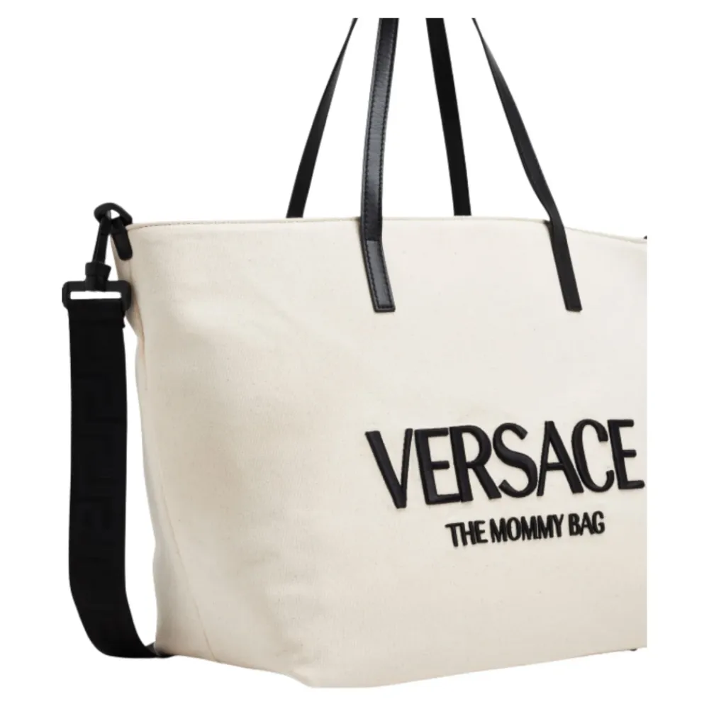 Cremefarbene Umhängetasche für Neugeborene>Versace