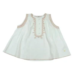 Cremefarbenes Tanktop mit Glocken-Design>Manila Grace New