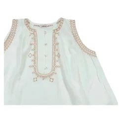 Cremefarbenes Tanktop mit Glocken-Design><noscript><img width=