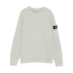 Crew Neck Logo-Patch Sweatshirt>Stone Island Sale
