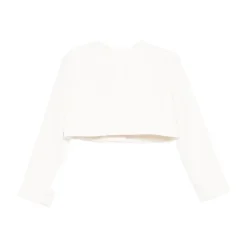 Crop Jacke mit dekorativer Schleife>Elisabetta Franchi New