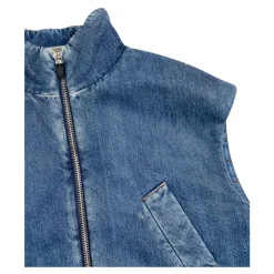 Cropped Denim Vest><noscript><img width=