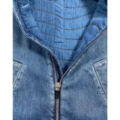 Cropped Denim Vest><noscript><img width=