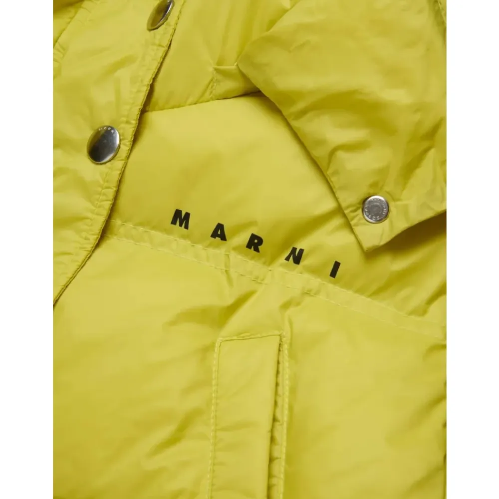Cropped Hooded Padded Jacket>Marni