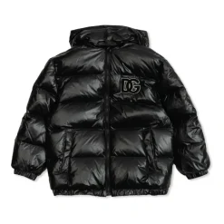 Daunenjacke mit abnehmbarem Kragen>Dolce & Gabbana