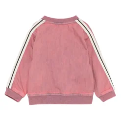 Denim Bomberjacke mit Logo-Print><noscript><img width=