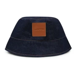 Denim Cloche Hut mit Fransenlogo>Lanvin Discount
