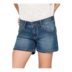 Denim Foxtail Shorts mit Logo-Stickerei>Pepe Jeans Sale