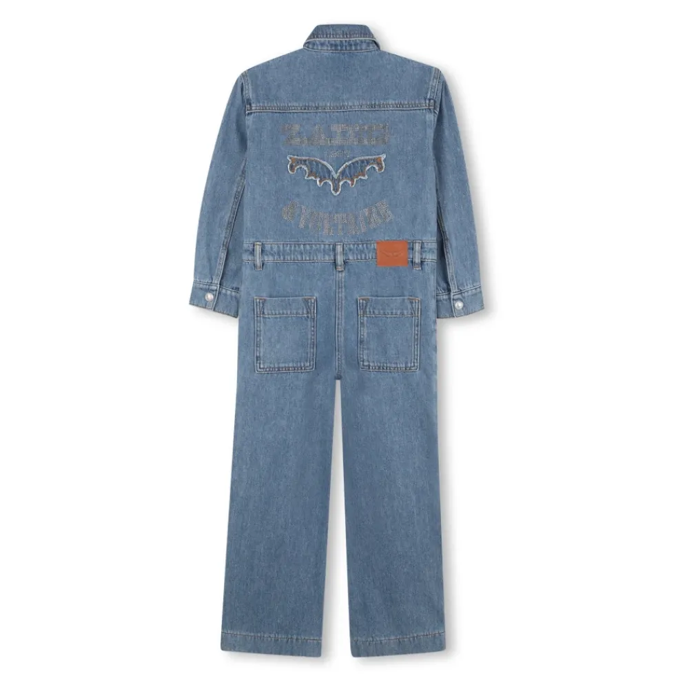 Denim Jumpsuit mit Hemdkragen>Zadig & Voltaire Clearance