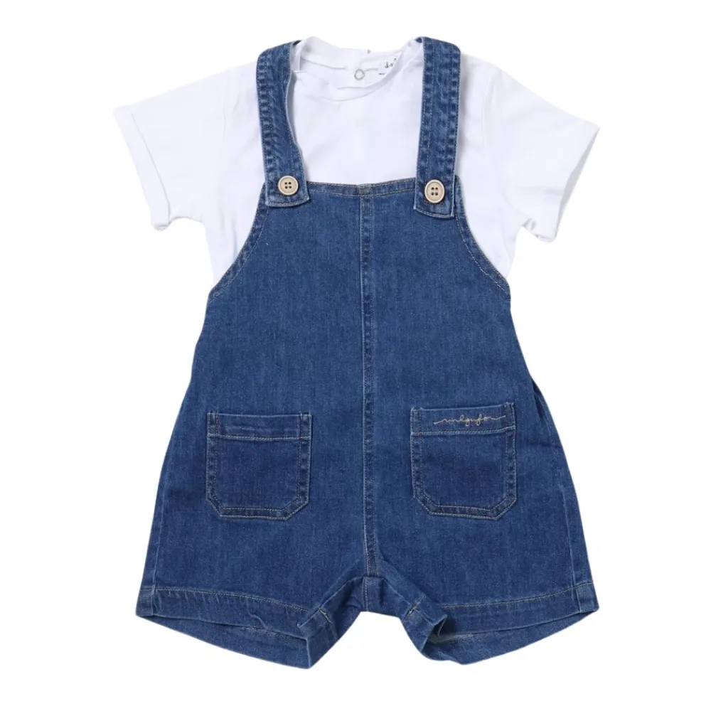Denim Overalls Set>Il Gufo Sale