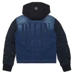Denim Oversize Jacket LS Racing Club>Philipp Plein Sale