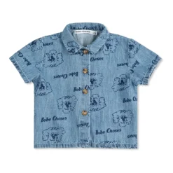 Denim Shirt With Print>Bobo Choses