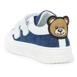 Denim Teddy Bear Sneakers><noscript><img width=
