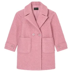 Doppelreihiger Bouclé-Mantel>Armani Clearance