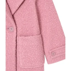 Doppelreihiger Bouclé-Mantel><noscript><img width=