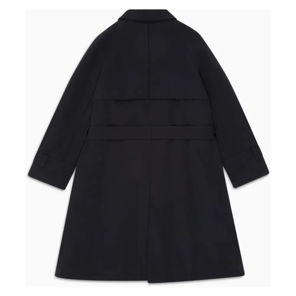 Doppelreihiger Mantel mit Gürtel>Emporio Armani Clearance