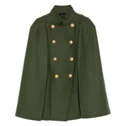 Doppelreihiger Wollmischungsmantel>Balmain Online