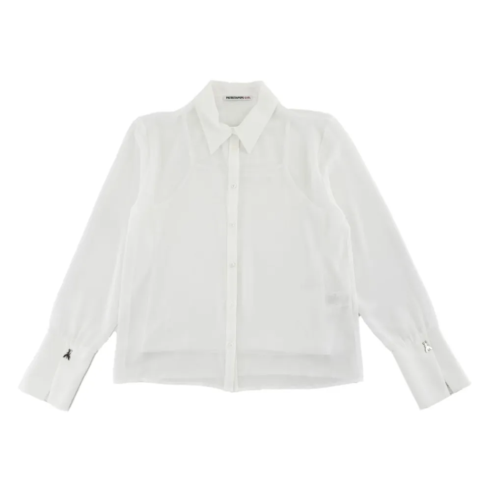Double-Layer Voile Shirt>Patrizia Pepe New
