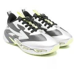 Dunkelgraue Silberne Springschuhe>Off White Hot