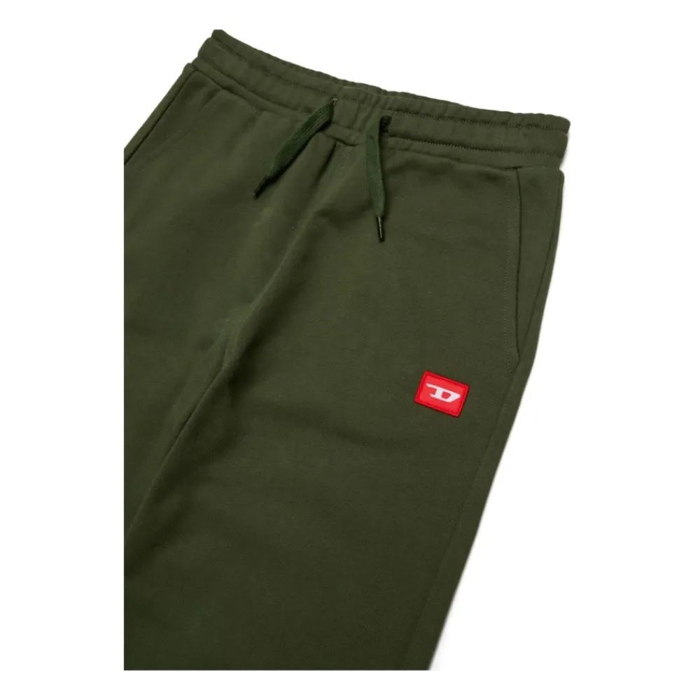 Dunkele Baumwoll-Sweatpants mit gesticktem Logo>Diesel Hot