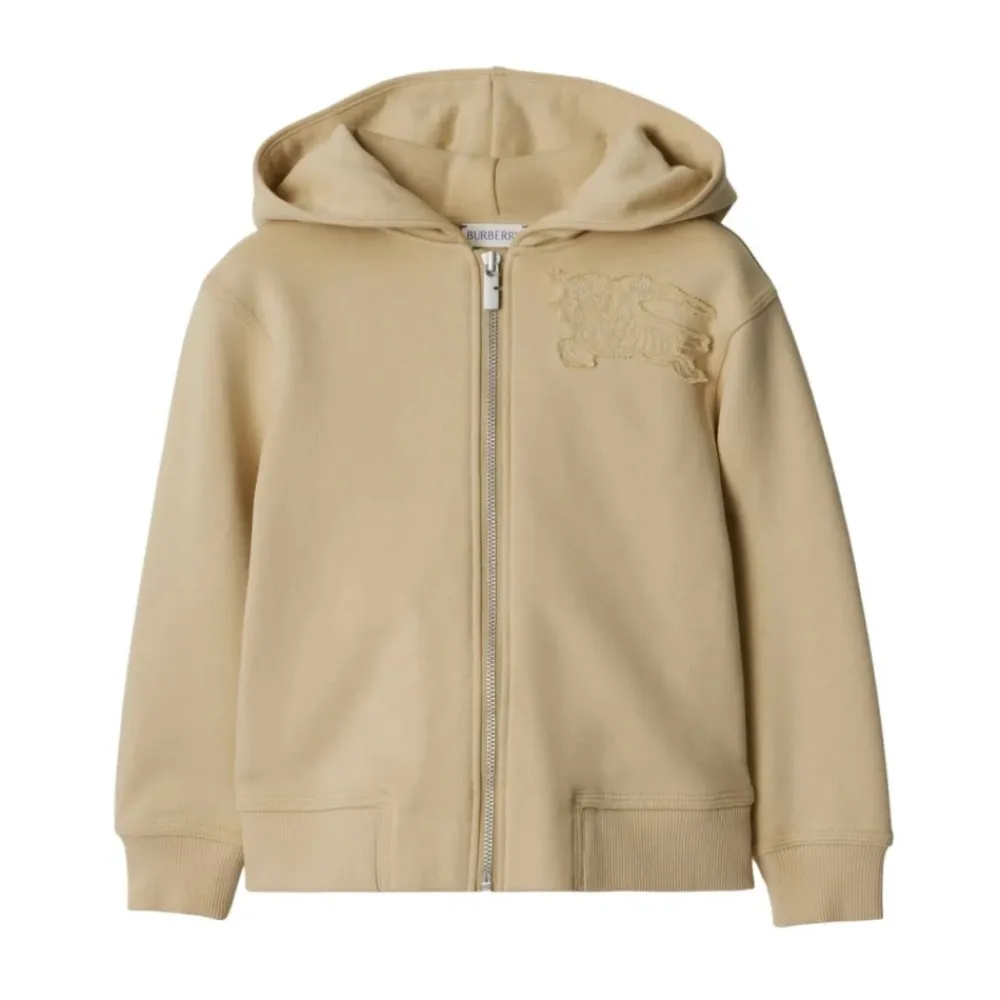 EKD Motif Zip-Up Hoodie>Burberry