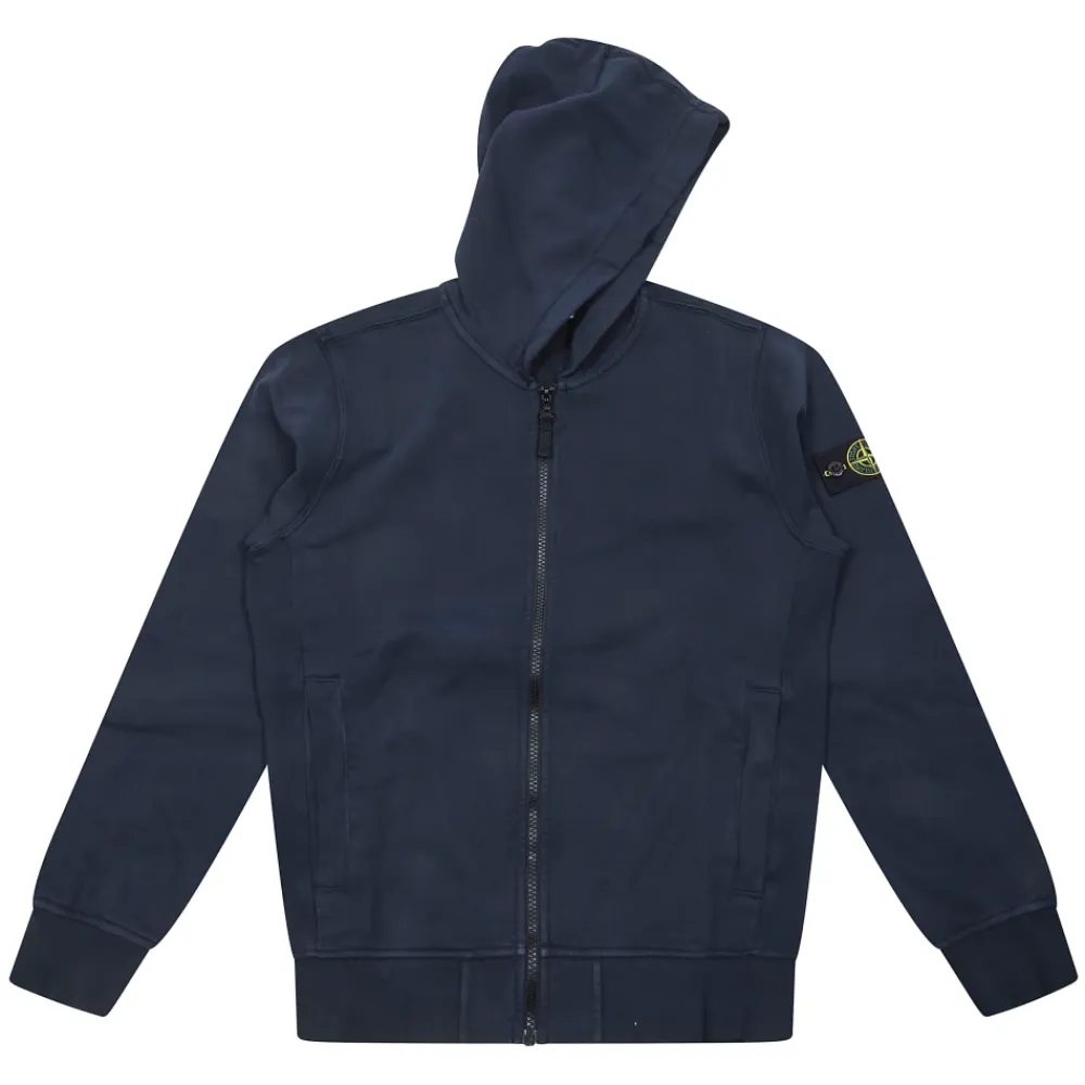 FELPA ZIP E CAPPUCCIO>Stone Island New