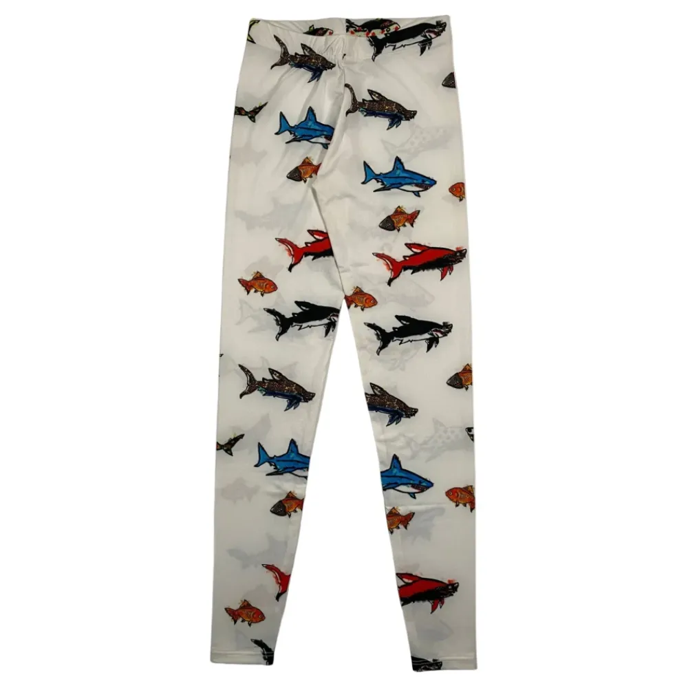 Figurbetonte Leggings>WHITE New