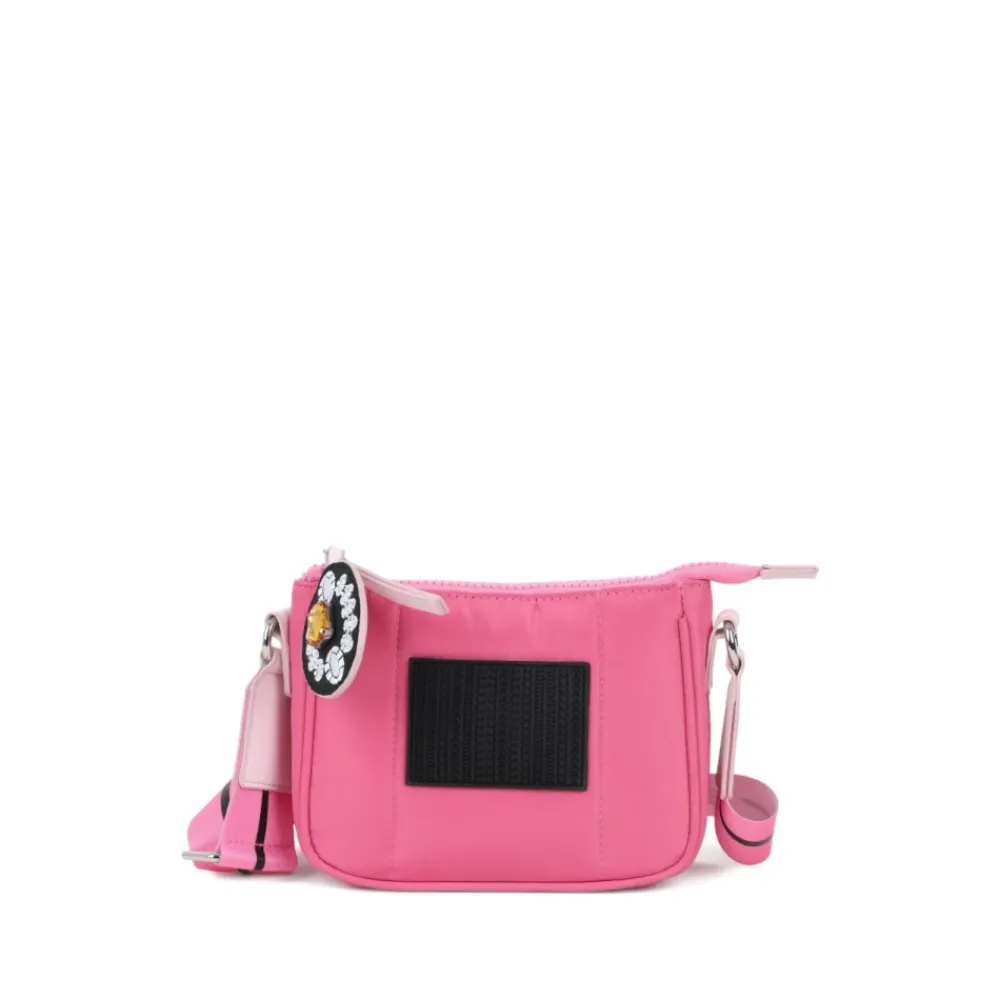 Fuchsia Taschen mit Logo Patch Charme>Marc Jacobs