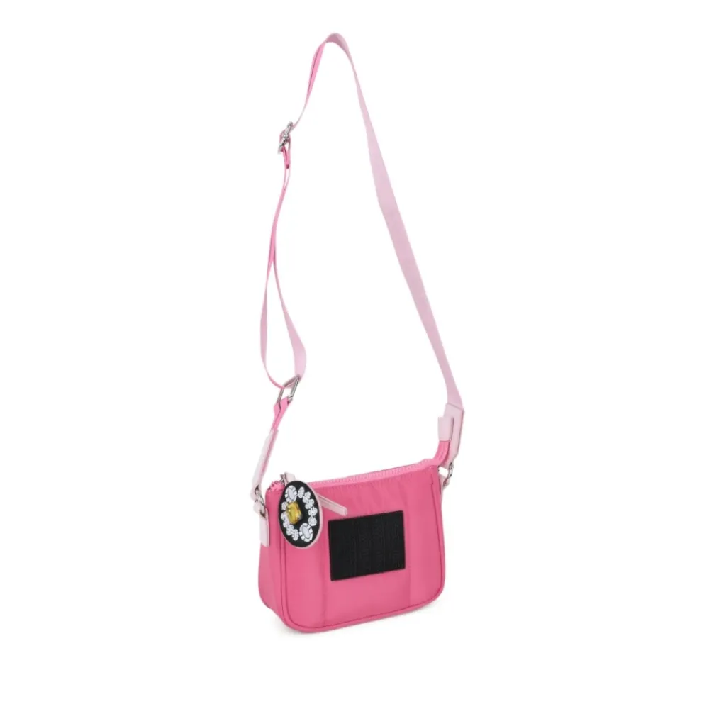 Fuchsia Taschen mit Logo Patch Charme>Marc Jacobs