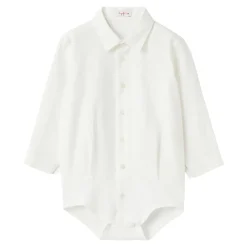 Geknöpftes Voile-Hemd mit Italienischem Kragen>Il Gufo Outlet