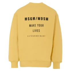 er Fleece-Baumwollkapuzenpullover>MSGM Online