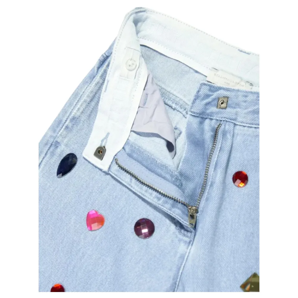 Gem-Embellished Denim Jeans>Stella McCartney New