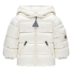 Gepolsterte Babyjacke mit Kapuze>Moncler Online